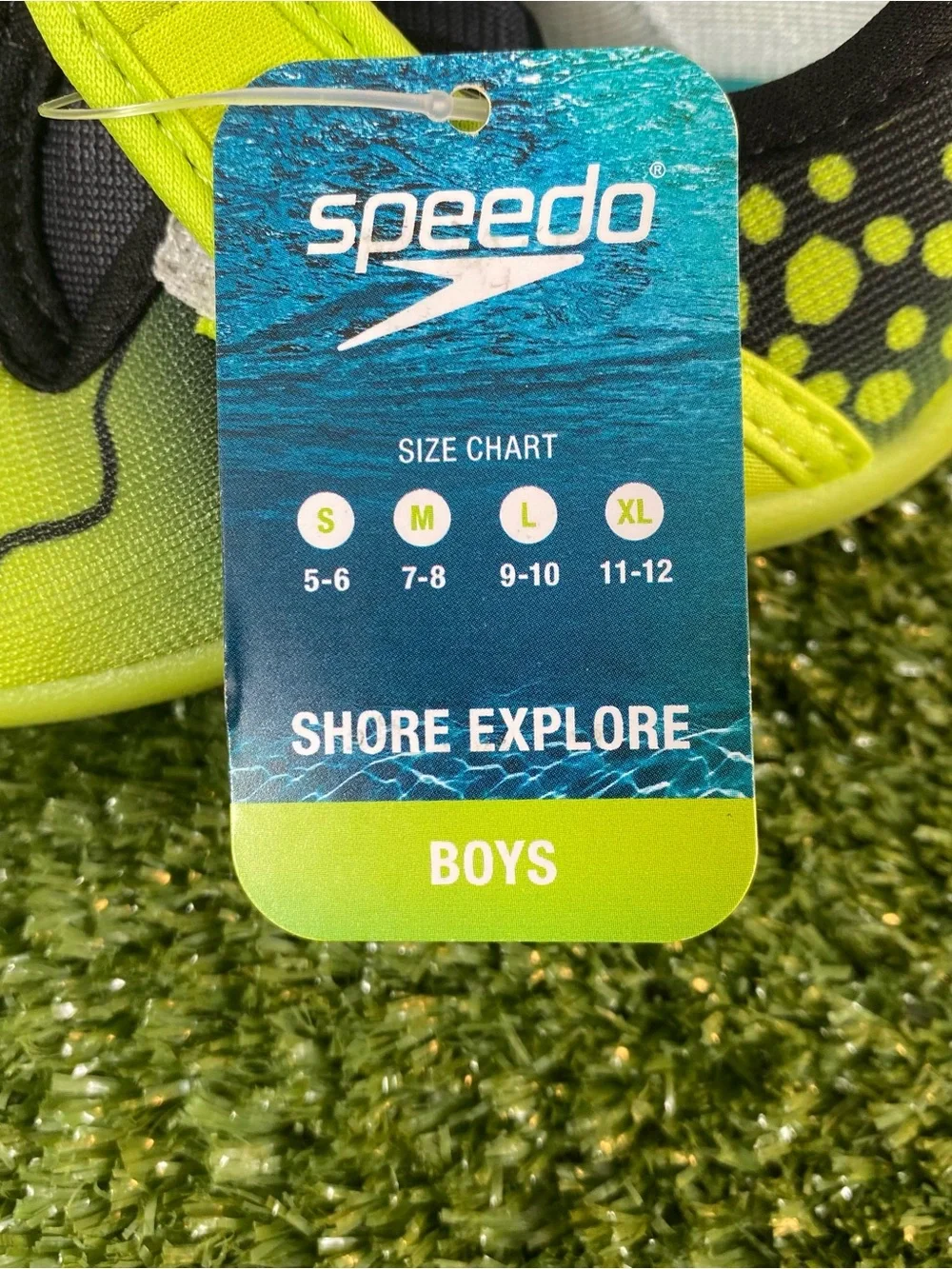 Speedo Shore Explore Water Shoes Little Kids Boys Size 5-6 Small Lime Green New